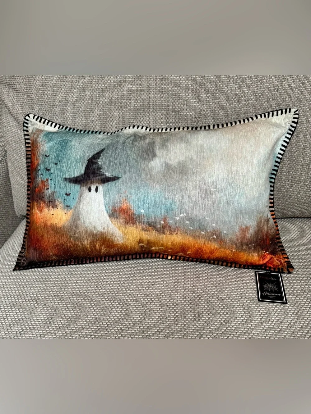 🍁 Sheffield Home Ghost Witch Decorative Throw Pillow Fall Decor NWT